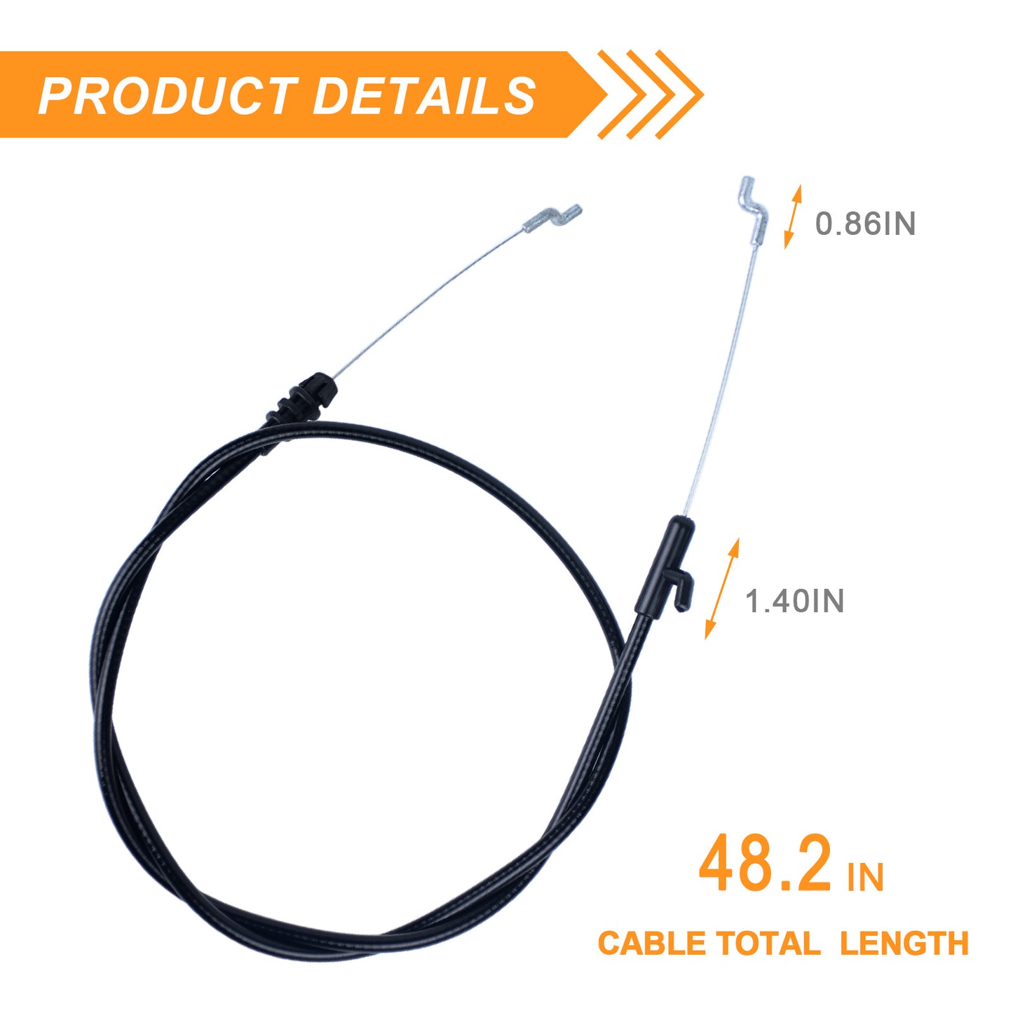 127-0713 Brake Cable Replacement Compatible with Toro 21" Recycler Lawn Mowers