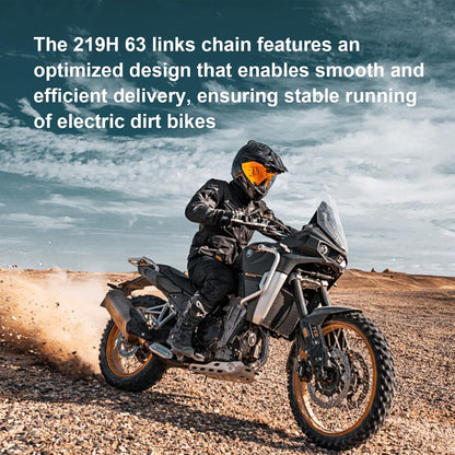 219H 63 Links 126 Pins Drive Chain Replacement Compatible with 48V Electric Dirt Bikes