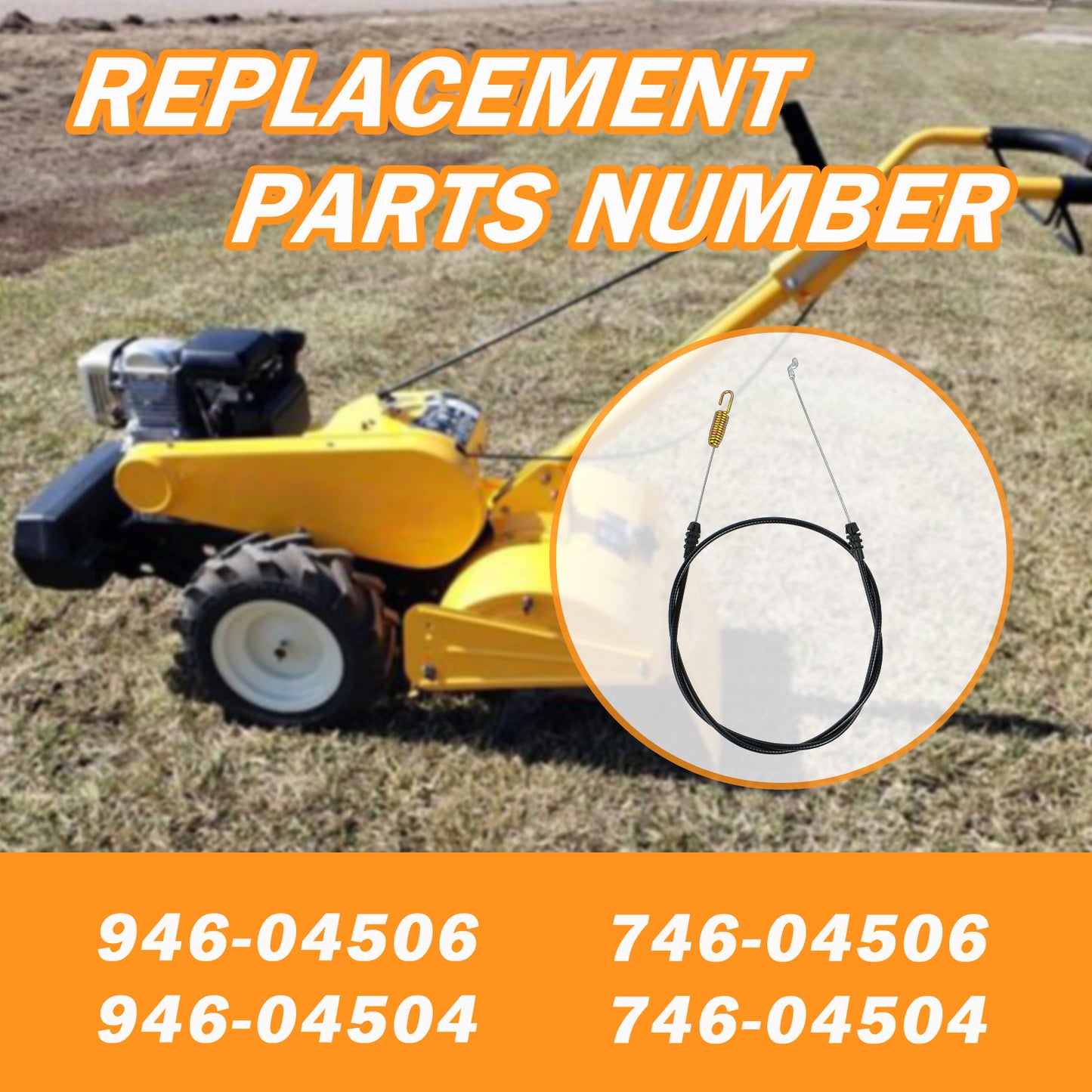 946-04506 Forward Cable Replacement Compatible with Cub Cadet Rototillers