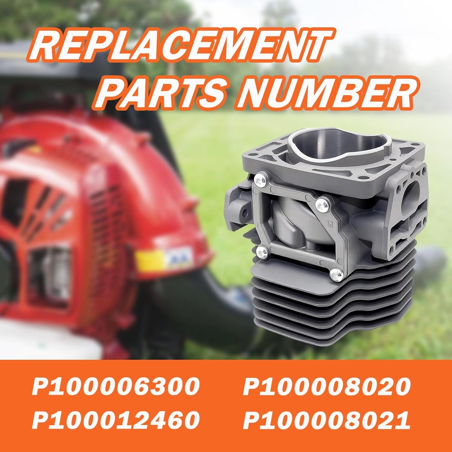P100006300 Cylinder Piston Kit Replacement Compatible with Echo PB8010 PB9010 Blowers