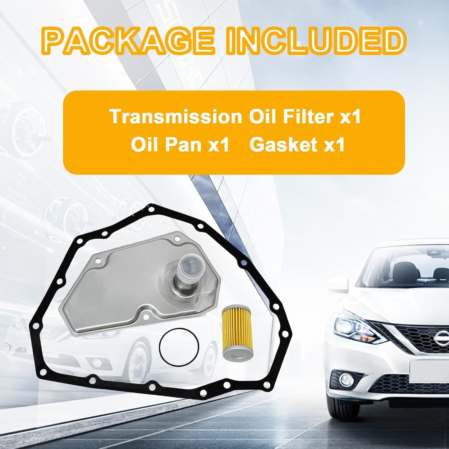 31728-50X0A CVT Transmission Filter Kit Replacement Compatible with Nissan Kicks Versa
