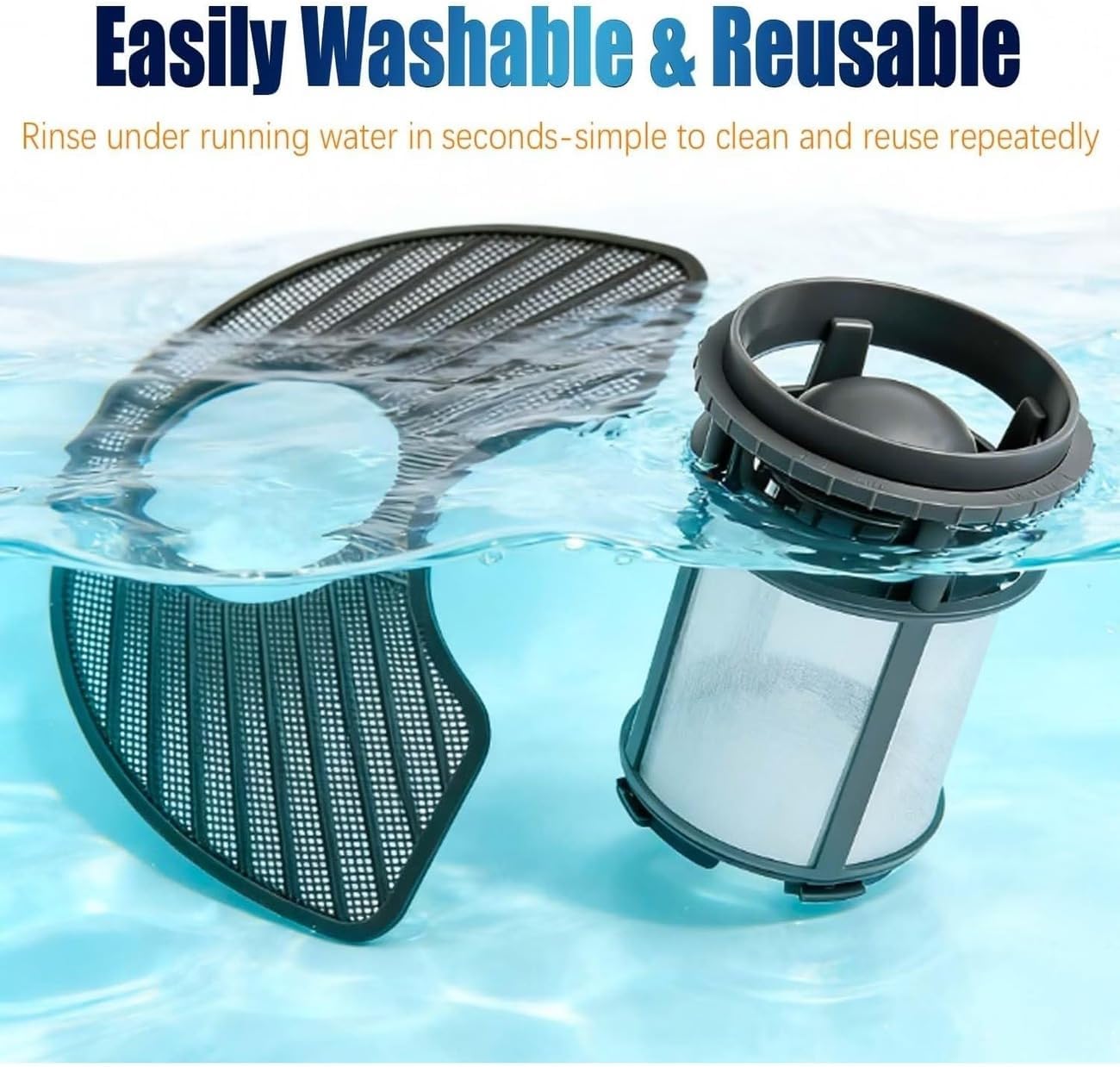 W10872845 WPW10463906 Dishwasher Pump Filter Replacement Kit Compatible with Whirlpool