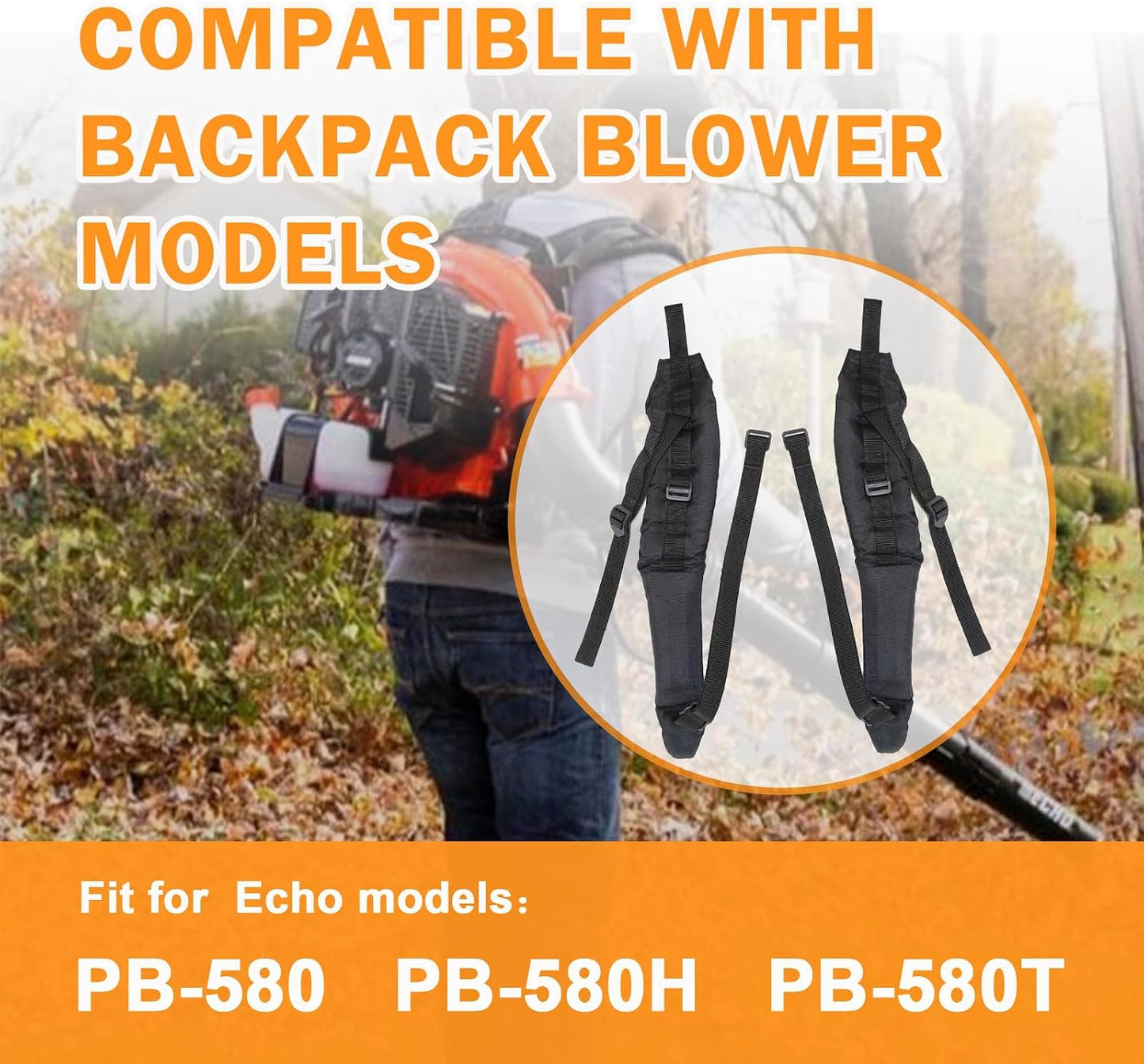 P021048250 P021048260 Shoulder Strap Harness Replacement Compatible with Echo PB-580 Backpack Blowers