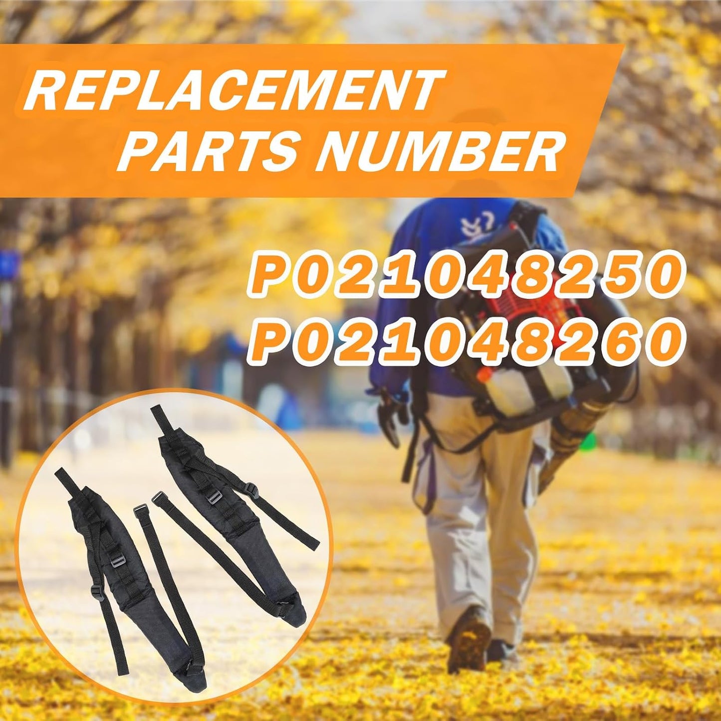 P021048250 P021048260 Shoulder Strap Harness Replacement Compatible with Echo PB-580 Backpack Blowers