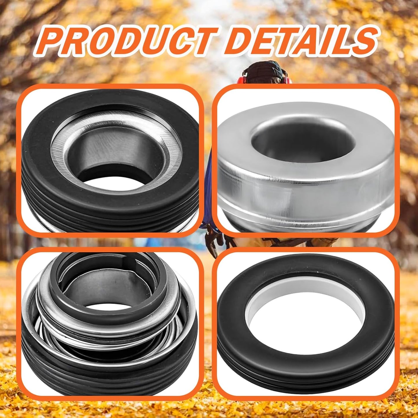 781238 Mechanical Seal Replacement Kit Compatible with 2" 3" Gas Water Pumps(4 pcs)
