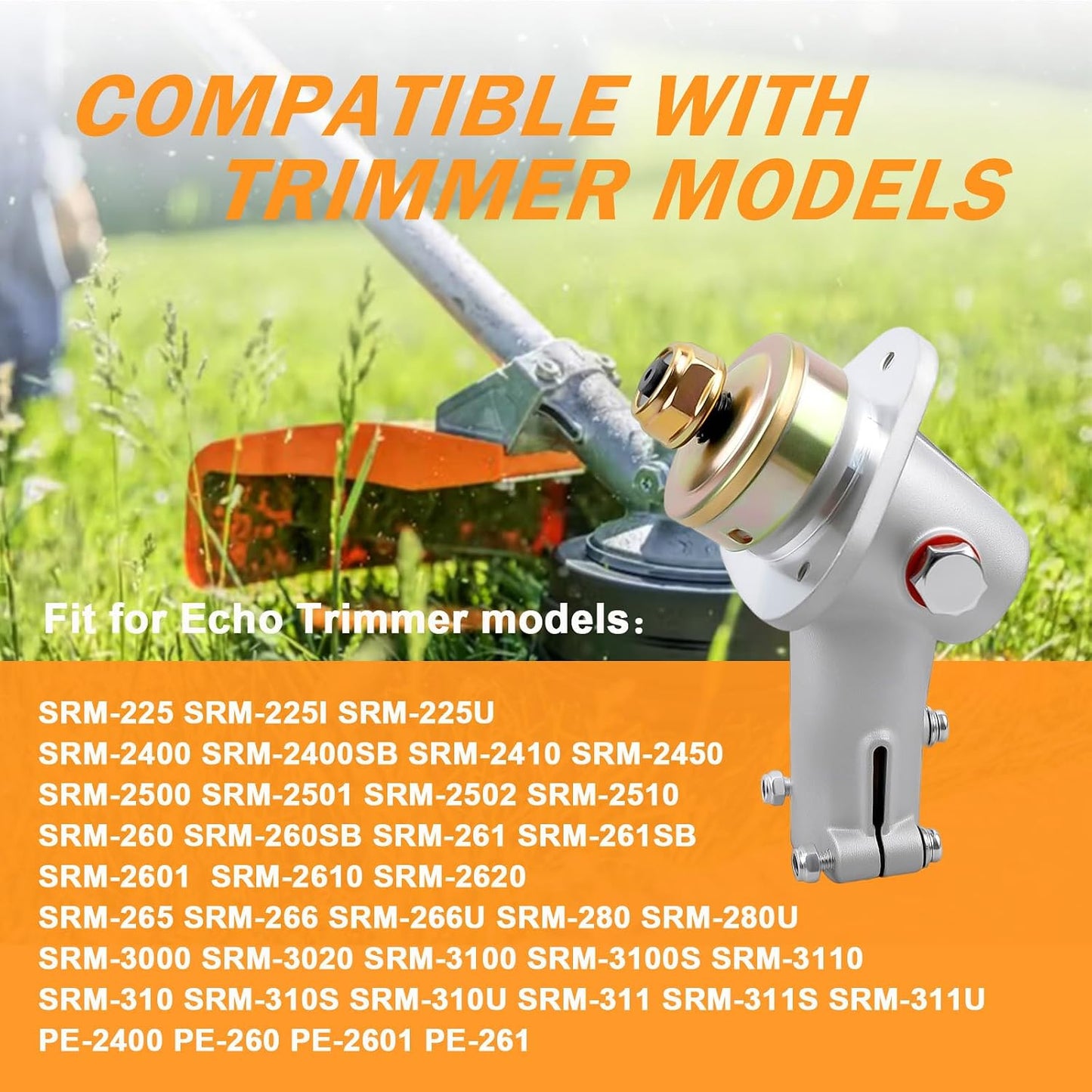 Trimmer Gear Head Gearbox Replacement Compatible with ECHO SRM Series